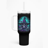 Buckle Up Buttercup Skull Witch Halloween Tumbler With Handle - Wonder Print Shop