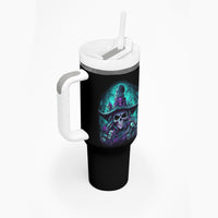 Buckle Up Buttercup Skull Witch Halloween Tumbler With Handle - Wonder Print Shop