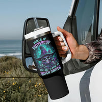 Buckle Up Buttercup Skull Witch Halloween Tumbler With Handle - Wonder Print Shop