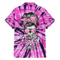 Fcks Cancer Skull Tie Dye Hawaiian Shirt - Wonder Print Shop