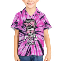Fcks Cancer Skull Tie Dye Hawaiian Shirt - Wonder Print Shop