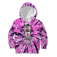 Fcks Cancer Skull Tie Dye Kid Hoodie - Wonder Print Shop