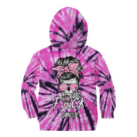 Fcks Cancer Skull Tie Dye Kid Hoodie - Wonder Print Shop