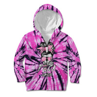 Fcks Cancer Skull Tie Dye Kid Hoodie - Wonder Print Shop