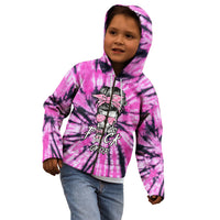Fcks Cancer Skull Tie Dye Kid Hoodie - Wonder Print Shop
