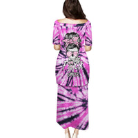 Fcks Cancer Skull Tie Dye Puletasi - Wonder Print Shop