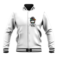 Fresh Out Of Fcks Messy Bun Tie Dye Baseball Jacket - Wonder Print Shop