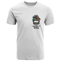 Fresh Out Of Fcks Messy Bun Tie Dye T Shirt - Wonder Print Shop