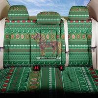 Turkmenistan Christmas Back Car Seat Cover with Decorated Horse Crescent Moon Pattern and Traditional Carpet - Wonder Print Shop