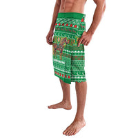 Turkmenistan Christmas Lavalava with Decorated Horse Crescent Moon Pattern and Traditional Carpet - Wonder Print Shop
