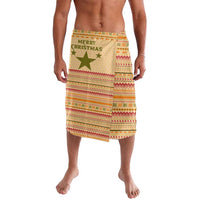 South Sudan Christmas Lavalava with Beige Tribal Pattern, National Emblem, and Green Star Motif - Wonder Print Shop