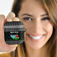 South Sudan Christmas AirPods Case with National Map, Flag Colors, and Sleeping Rhino Motif - Wonder Print Shop