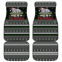 South Sudan Christmas Car Mats with National Map, Flag Colors, and Sleeping Rhino Motif - Wonder Print Shop