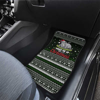 South Sudan Christmas Car Mats with National Map, Flag Colors, and Sleeping Rhino Motif - Wonder Print Shop