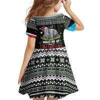 South Sudan Christmas Family Matching Off Shoulder Maxi Dress and Hawaiian Shirt with National Map, Flag Colors, and Sleeping Rhino Motif - Wonder Print Shop