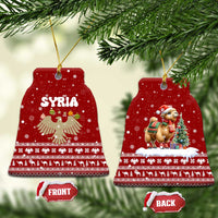 Syria Christmas Ceramic Ornament with Golden Eagle Emblem Christmas Camel Scene - Wonder Print Shop