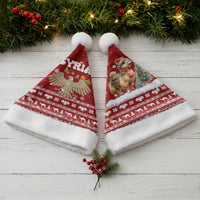 Syria Christmas Santa Hat with Golden Eagle Emblem Christmas Camel Scene - Wonder Print Shop