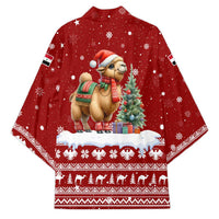 Syria Christmas Kimono with Golden Eagle Emblem Christmas Camel Scene - Wonder Print Shop