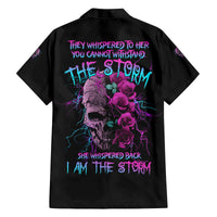 I Am The Storm Skull Rose Family Matching Puletasi Dress and Hawaiian Shirt - Wonder Print Shop