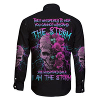 I Am The Storm Skull Rose Family Matching Summer Maxi Dress and Hawaiian Shirt - Wonder Print Shop