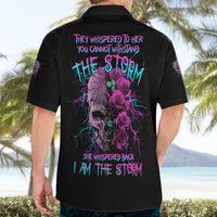 I Am The Storm Skull Rose Hawaiian Shirt - Wonder Print Shop