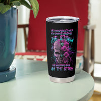 I Am The Storm Skull Rose Tumbler Cup - Wonder Print Shop
