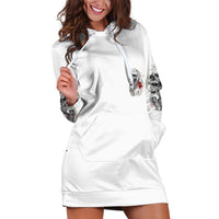 P Me Off Tattooed Skull Rose Hoodie Dress - Wonder Print Shop