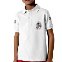 P Me Off Tattooed Skull Rose Kid Polo Shirt - Wonder Print Shop
