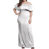 P Me Off Tattooed Skull Rose Off Shoulder Maxi Dress - Wonder Print Shop