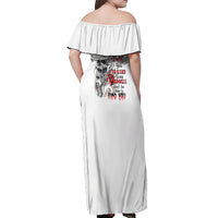 P Me Off Tattooed Skull Rose Off Shoulder Maxi Dress - Wonder Print Shop