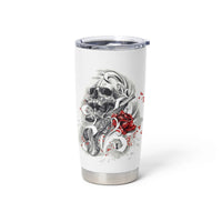 P Me Off Tattooed Skull Rose Tumbler Cup - Wonder Print Shop