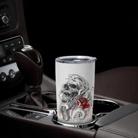 P Me Off Tattooed Skull Rose Tumbler Cup - Wonder Print Shop