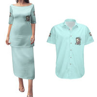 I May Not Be Perfect Skull Roses Couples Matching Puletasi Dress and Hawaiian Shirt - Wonder Print Shop