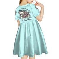 I May Not Be Perfect Skull Roses Kid Short Sleeve Dress - Wonder Print Shop