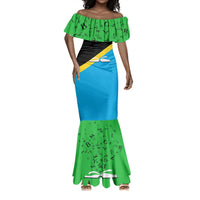 Julius Nyerere Mermaid Dress Education is a Way of Fighting Poverty Quote and Tanzanian Flag Alphabet - Wonder Print Shop