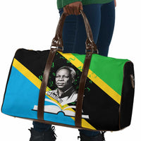 Julius Nyerere Travel Bag Education is a Way of Fighting Poverty Quote and Tanzanian Flag Alphabet - Wonder Print Shop