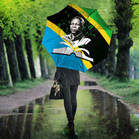 Julius Nyerere Umbrella Education is a Way of Fighting Poverty Quote and Tanzanian Flag Alphabet - Wonder Print Shop