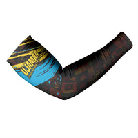 Julius Nyerere Arm Sleeves Ujamaa African Socialism Text and Bold Striped Pattern - Wonder Print Shop