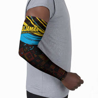 Julius Nyerere Arm Sleeves Ujamaa African Socialism Text and Bold Striped Pattern - Wonder Print Shop