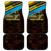 Julius Nyerere Car Mats Ujamaa African Socialism Text and Bold Striped Pattern - Wonder Print Shop