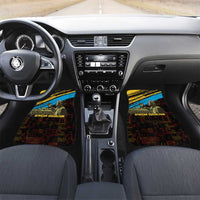 Julius Nyerere Car Mats Ujamaa African Socialism Text and Bold Striped Pattern - Wonder Print Shop