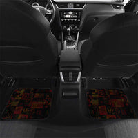 Julius Nyerere Car Mats Ujamaa African Socialism Text and Bold Striped Pattern - Wonder Print Shop