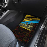 Julius Nyerere Car Mats Ujamaa African Socialism Text and Bold Striped Pattern - Wonder Print Shop