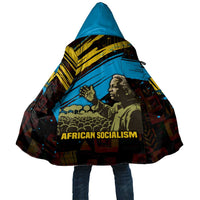 Julius Nyerere Cloak Ujamaa African Socialism Text and Bold Striped Pattern - Wonder Print Shop