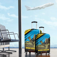 Julius Nyerere Luggage Cover Ujamaa African Socialism Text and Bold Striped Pattern - Wonder Print Shop