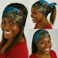 Julius Nyerere Neck Gaiter Ujamaa African Socialism Text and Bold Striped Pattern - Wonder Print Shop