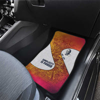 Julius Nyerere Car Mats with Smiling Portrait, Tribal Pattern and Simplicity is Power Quote - Wonder Print Shop