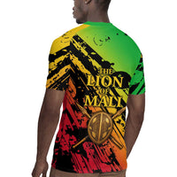 Sundiata Keita Rugby Jersey with Regal Portrait, Lion of Mali Title and Bold Tribal Brushstroke Pattern - Wonder Print Shop
