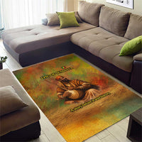 Sundiata Keita Area Rug Griot Storytelling Scene, Epic of Sundiata Text and Heritage-Inspired Earth Tone - Wonder Print Shop