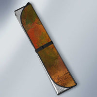 Sundiata Keita Auto Sun Shade Griot Storytelling Scene, Epic of Sundiata Text and Heritage-Inspired Earth Tone - Wonder Print Shop